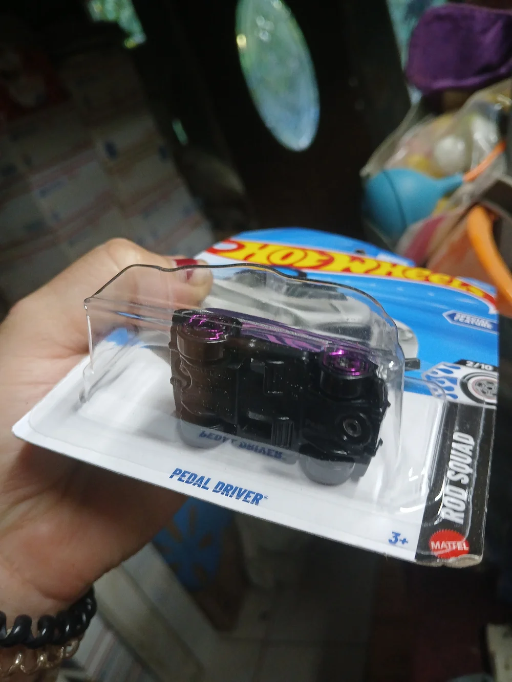 silver and purple Hot Wheels Pedal Driver is part of the 2026 Rod Squad series (